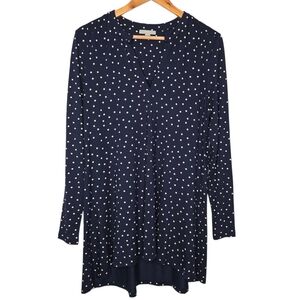 Pure Collection Womens Polka Dot Modal Jersey Swing Tunic Top Size 8 / 10